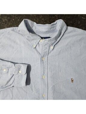 Polo Ralph Lauren Flesh Pony Button Down Woven Oxford Shirt Mens 3XLT Preppy
